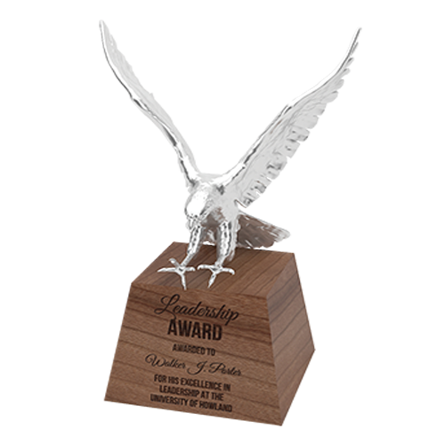 3D printed eagle on base (Leadership award)