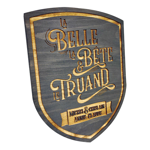 Custom wall plaque (Belle Truand)