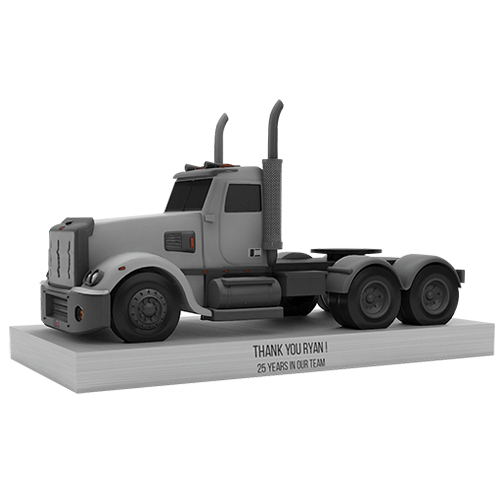 Camion imprimé 3D sur base