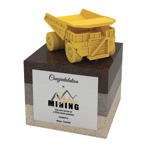 Trophée sur mesure camion 3D